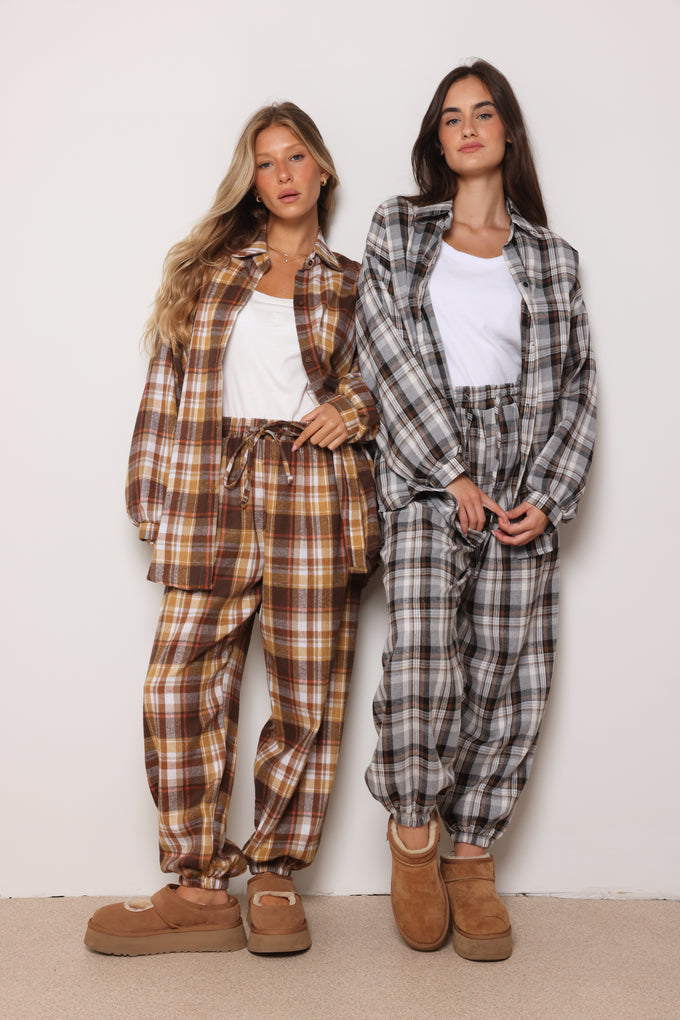 חולצה מכופתרת אדיסון משבצות