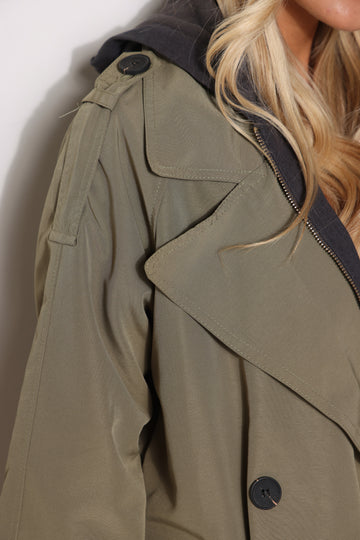 מעיל טרנץ׳ קנבס