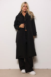 מעיל טרנץ׳ קנבס