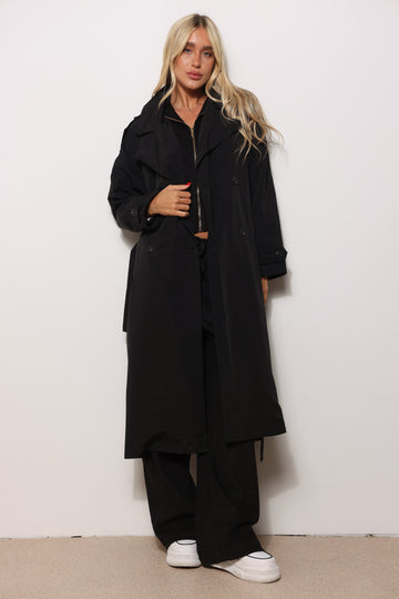 מעיל טרנץ׳ קנבס