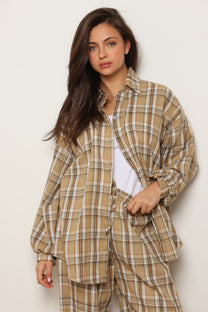 חולצת ולנסיה משבצות