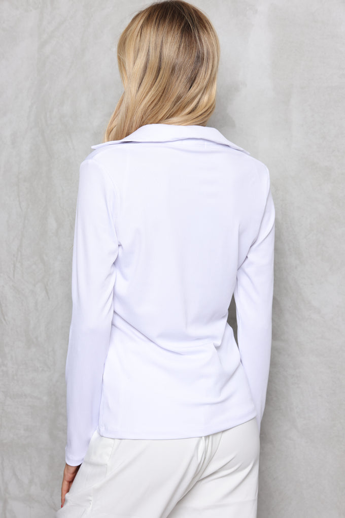 חולצת ריב צווארון פולו