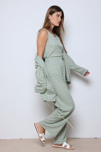 חליפת גרסון וופל פסים 3 חלקים