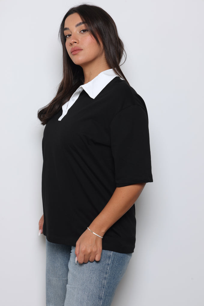 חולצת פולו אוברסייז מרגו