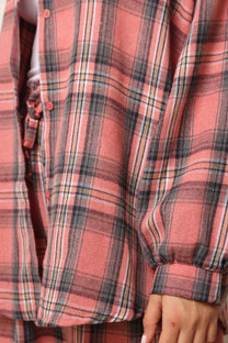 חולצת ולנסיה משבצות