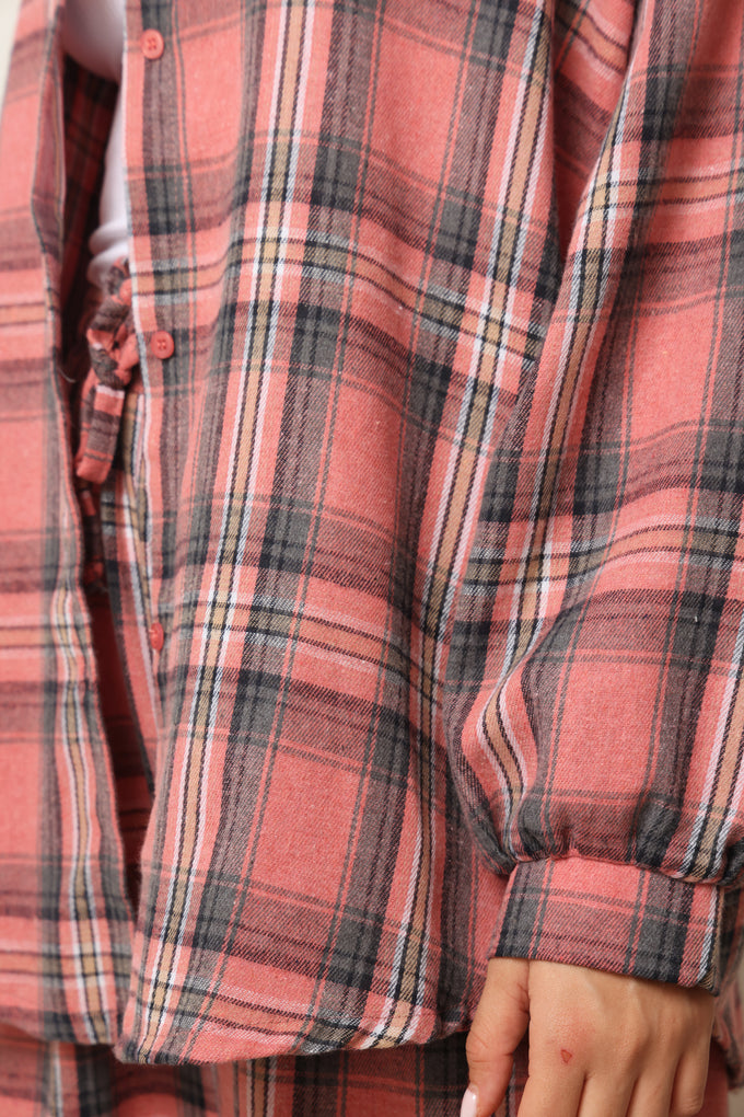 חולצת ולנסיה משבצות