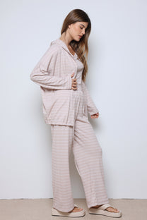 חליפת גרסון וופל פסים 3 חלקים