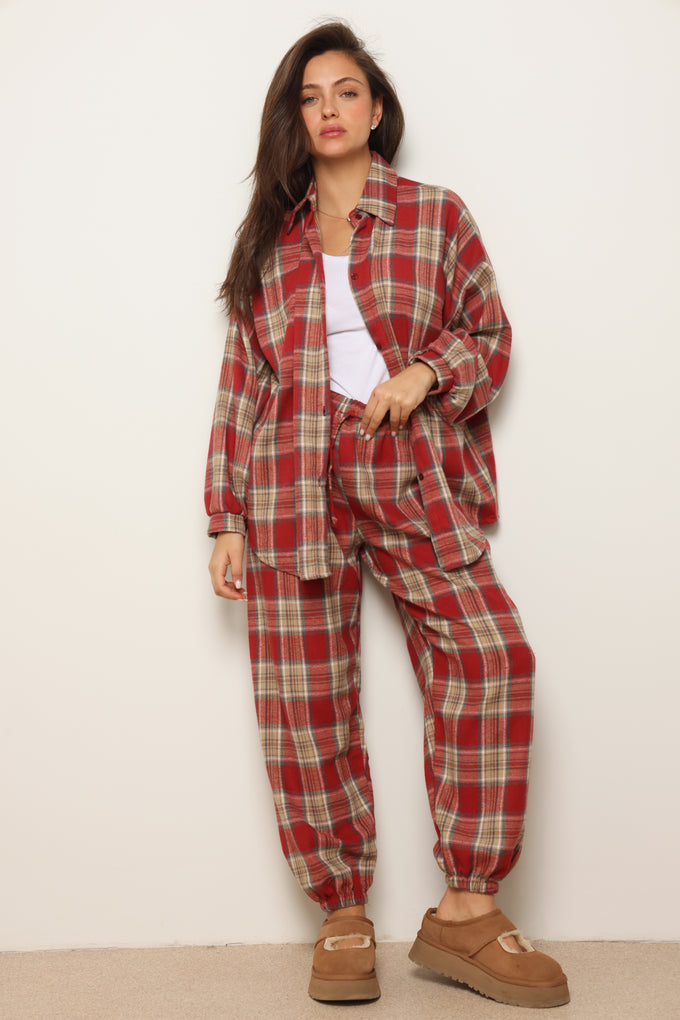 חולצת ולנסיה משבצות