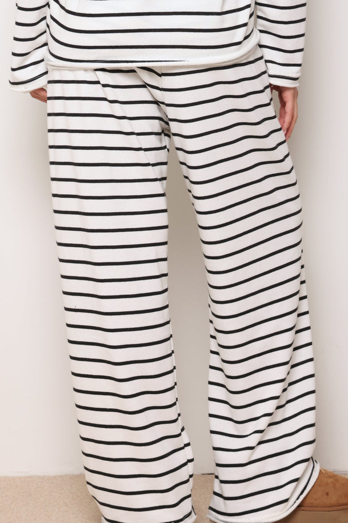 מכנסי פרנצ'טרי פסים מתרחבים