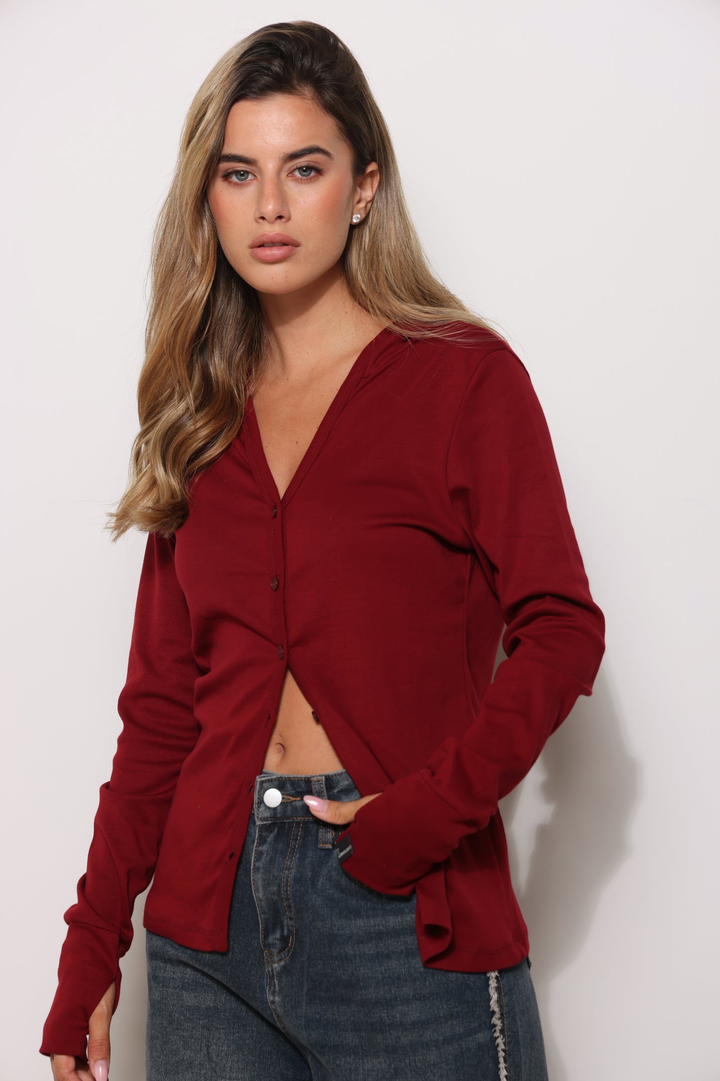 חולצת קפוצ'ון מכופתרת פיינריב