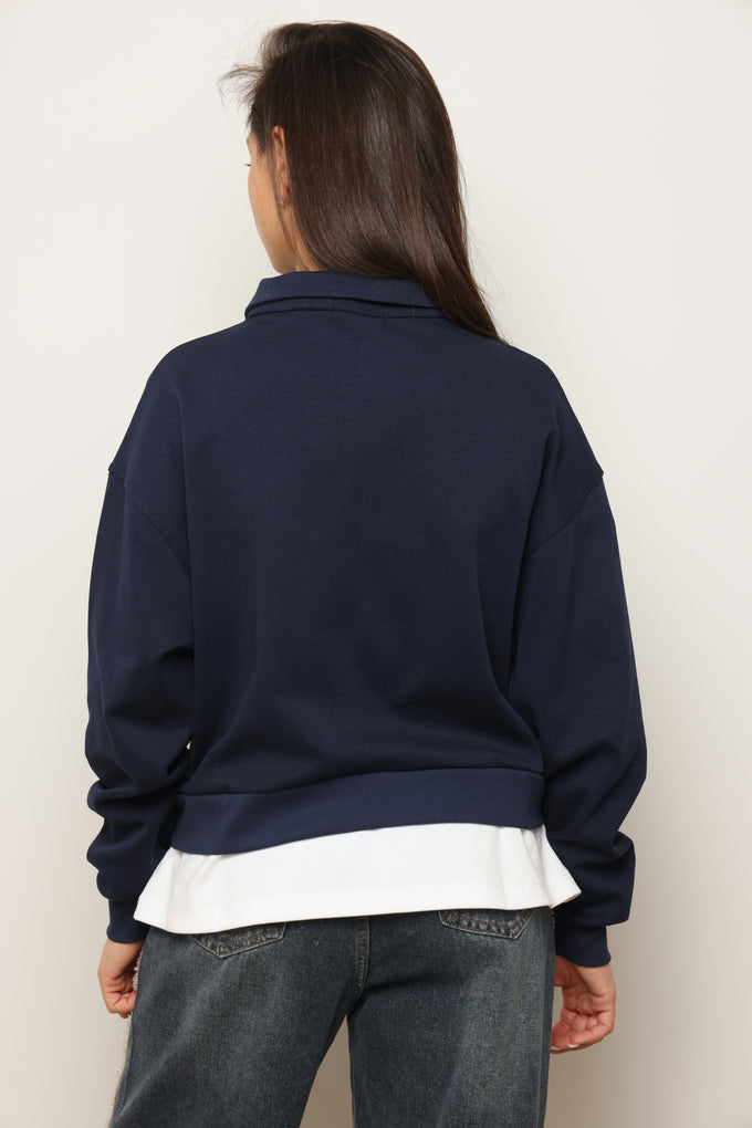 סווטשירט צווארון שילוב