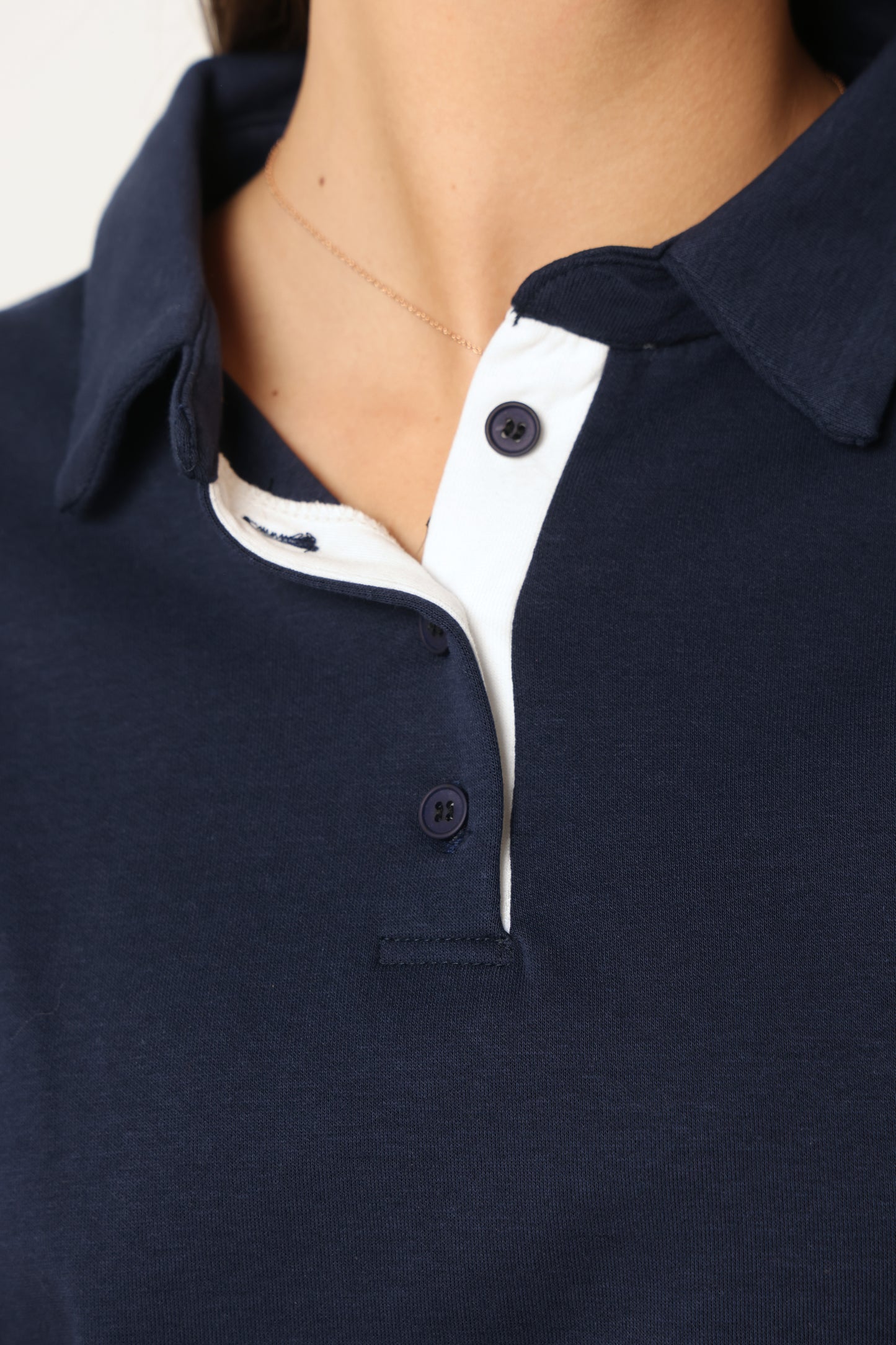 סווטשירט צווארון שילוב