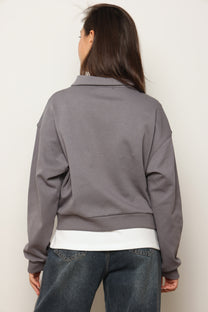 סווטשירט צווארון שילוב