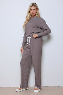 חליפת מנואלה פסים כפפה