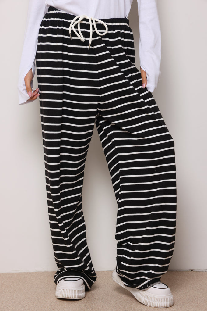 מכנסי פרנצ'טרי פסים מתרחבים