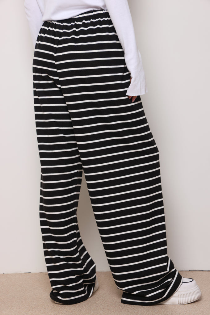 מכנסי פרנצ'טרי פסים מתרחבים