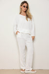 חליפת וי קרפ ש. ארוך