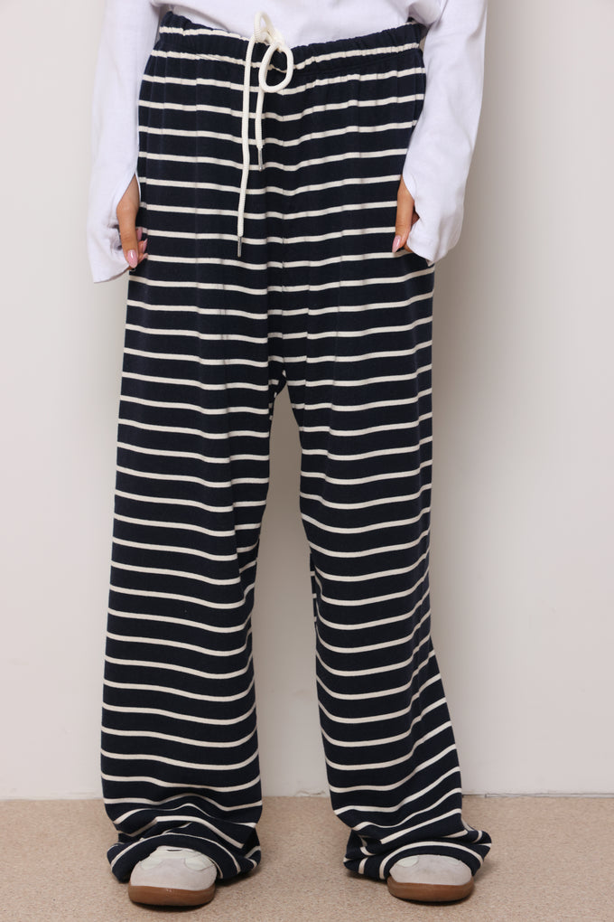 מכנסי פרנצ'טרי פסים מתרחבים