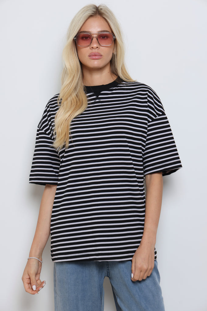 טי-שרט אוברסייז פסים
