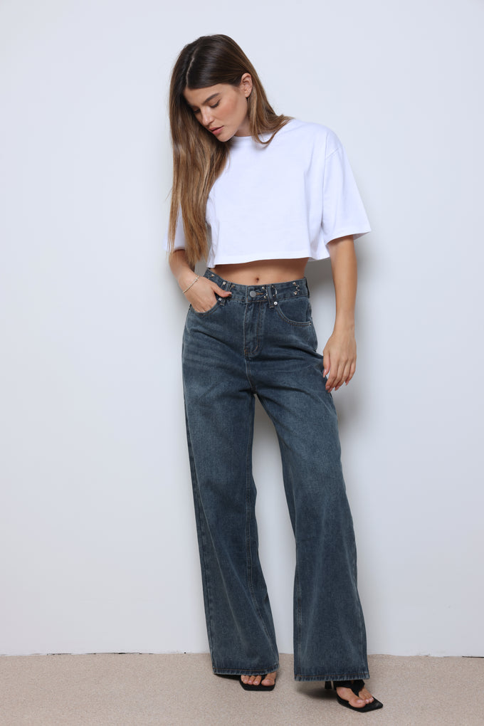 ג'ינס קרסים מתרחב חלק