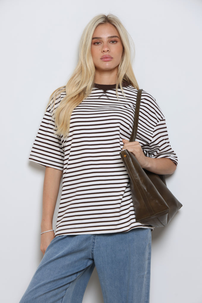 טי-שרט אוברסייז פסים