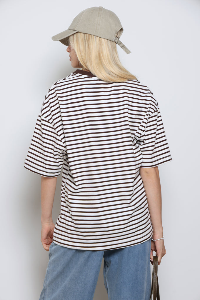 טי-שרט אוברסייז פסים