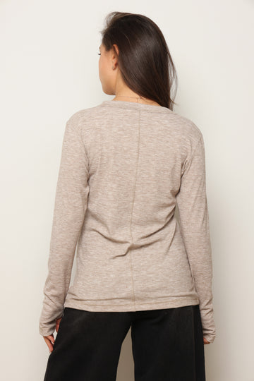 חולצת וי כפפה ריב