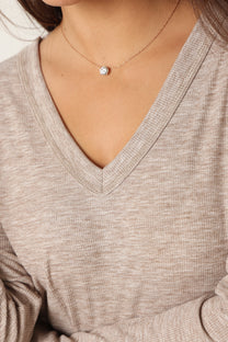 חולצת וי כפפה ריב