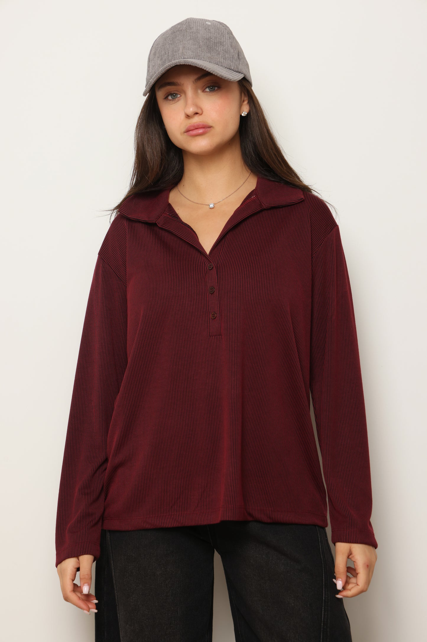 טוניקת מודאל עטלף צווארון