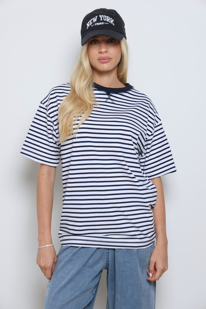 טי-שרט אוברסייז פסים