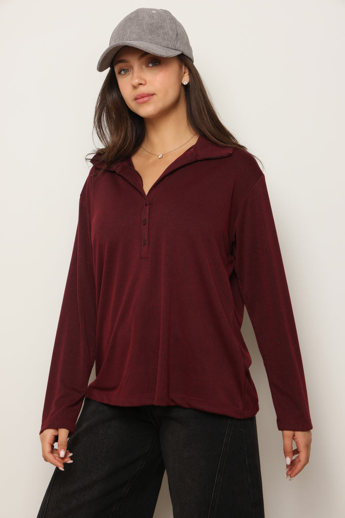 טוניקת מודאל עטלף צווארון