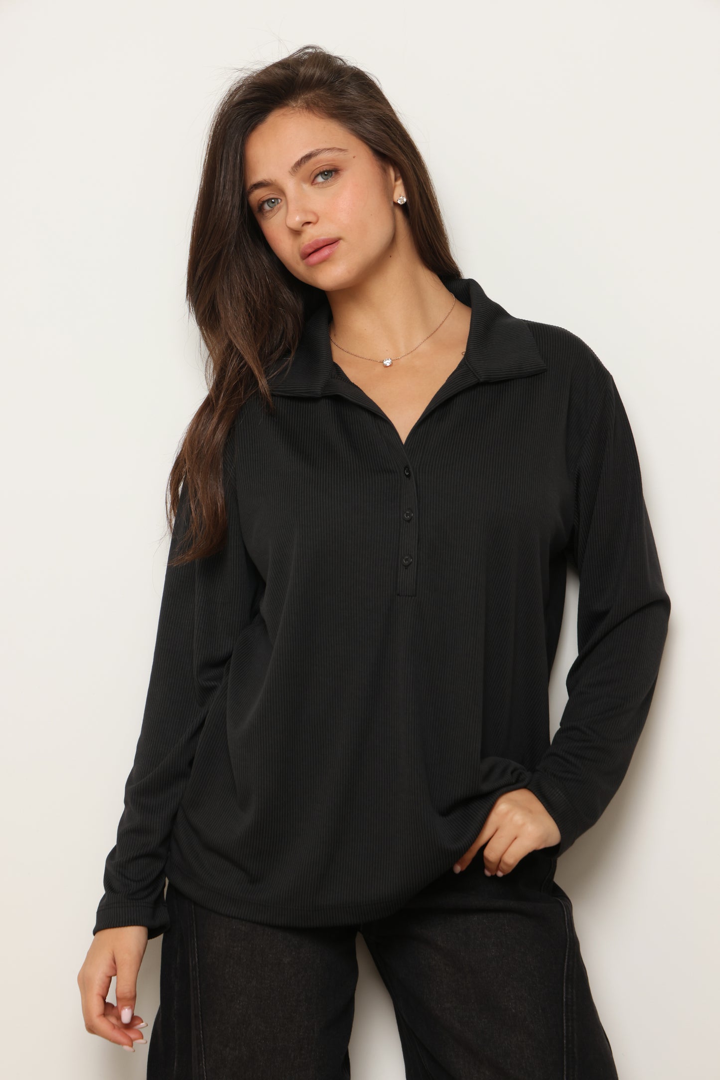 טוניקת מודאל עטלף צווארון