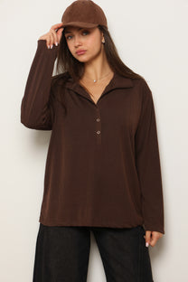 טוניקת מודאל עטלף צווארון