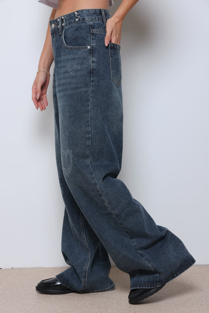 ג'ינס רוקו כחול כהה