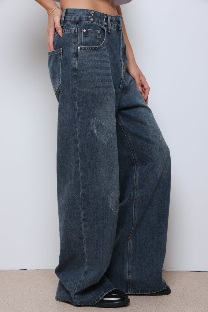 ג'ינס רוקו כחול כהה