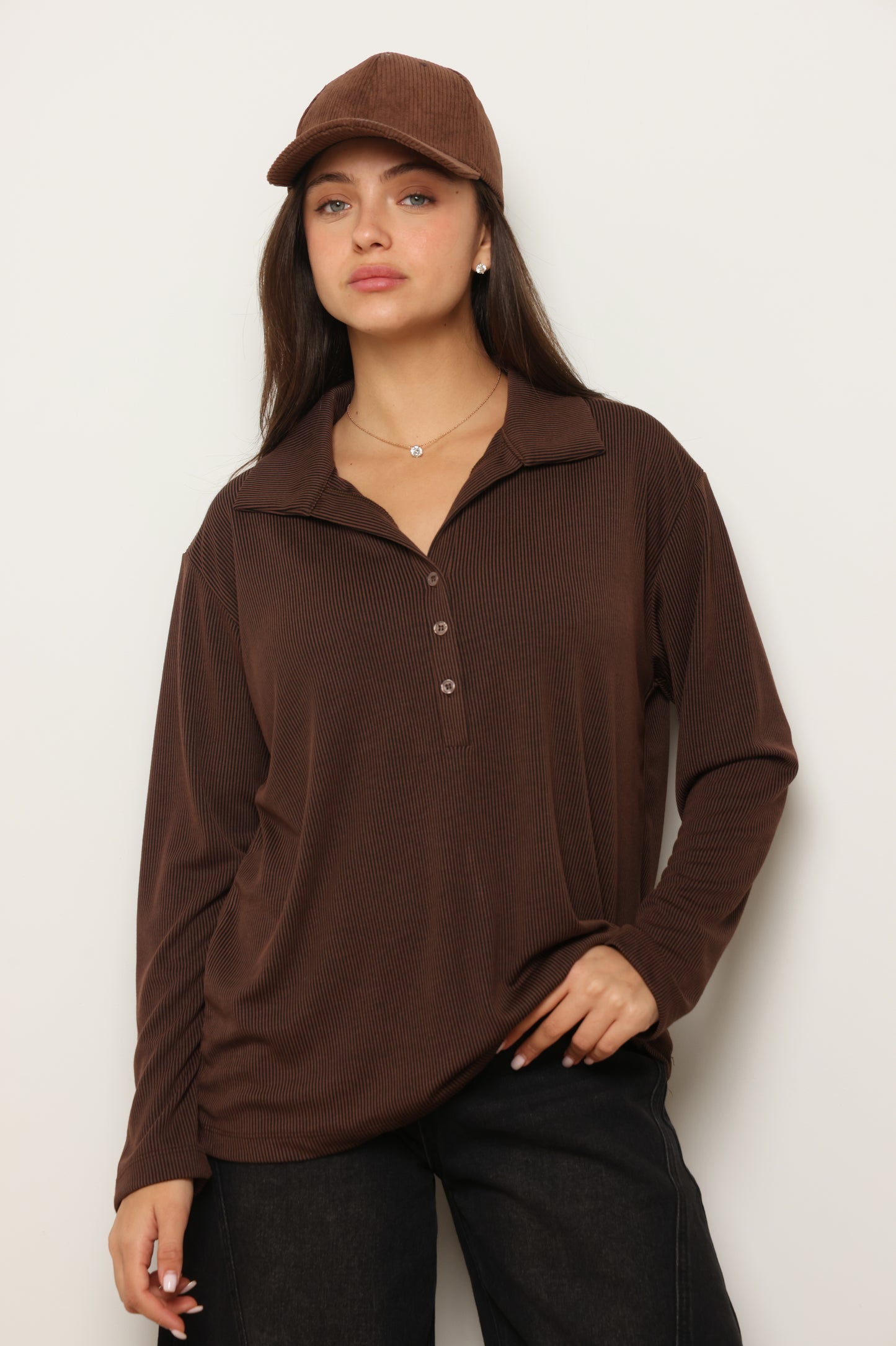 טוניקת מודאל עטלף צווארון