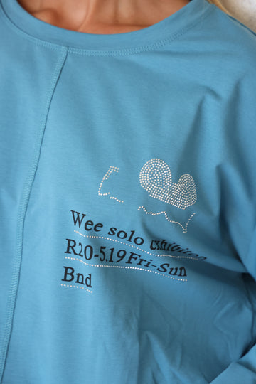 טוניקת ניקי לב אבנים שרוך