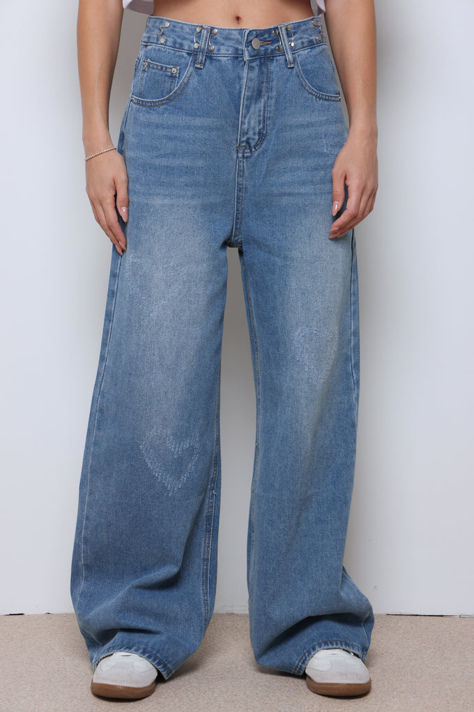 ג'ינס רוקו כחול בהיר