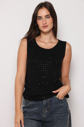 גופיית סריג יהלומים