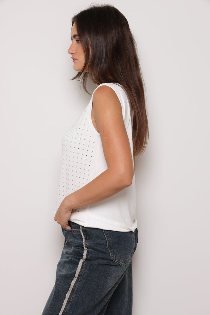 גופיית סריג יהלומים