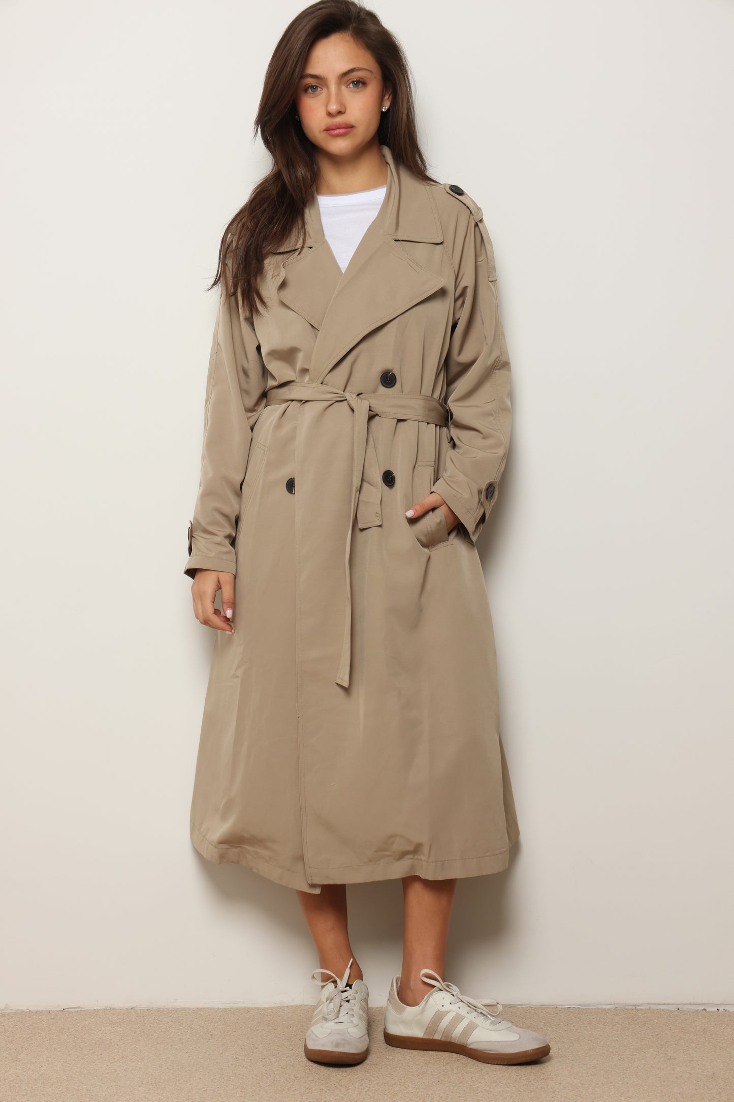 מעיל טרנץ׳ קנבס