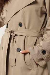 מעיל טרנץ׳ קנבס