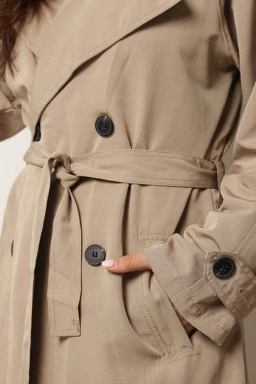 מעיל טרנץ׳ קנבס