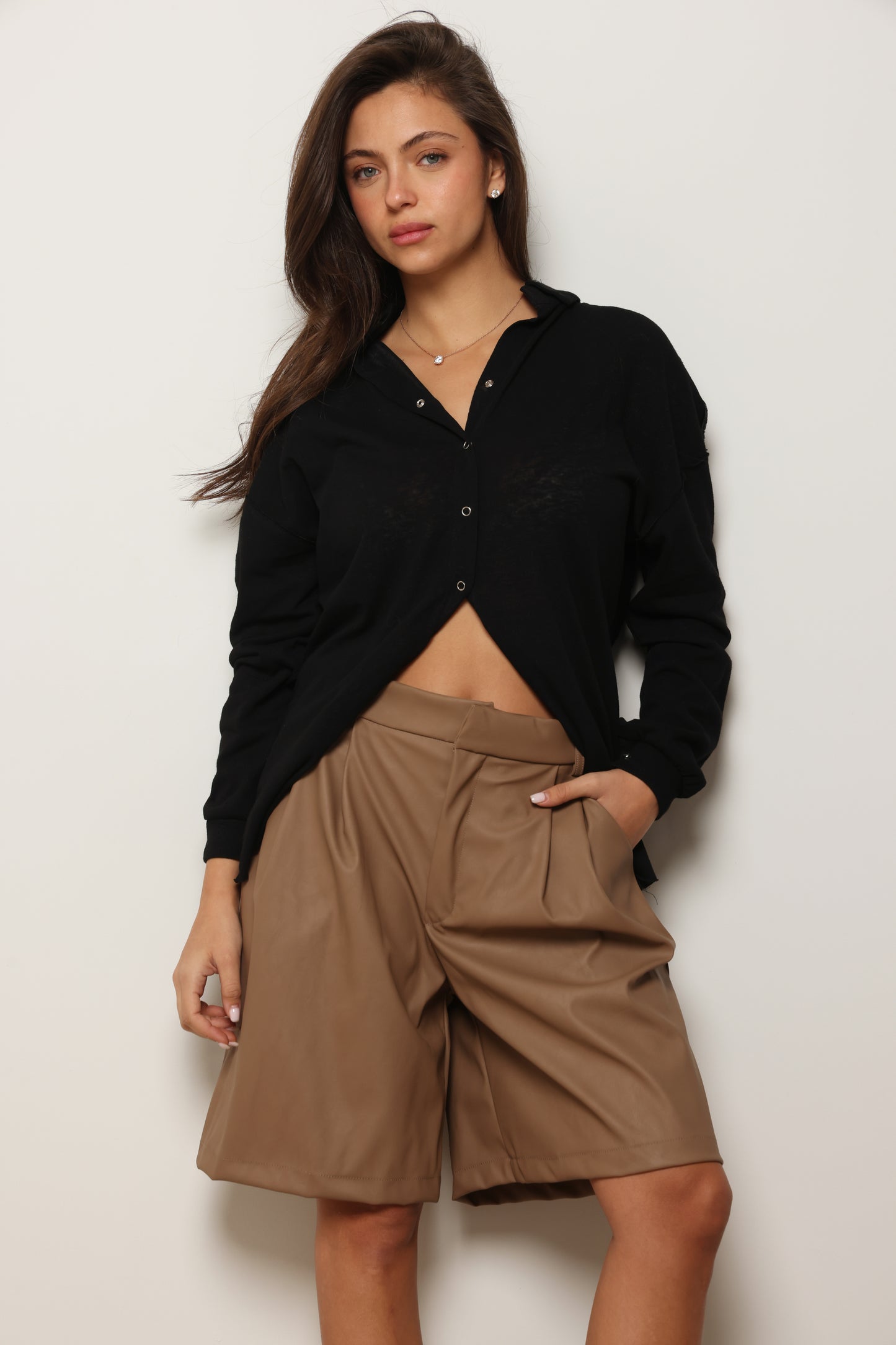 חולצה מכופתרת פלאם