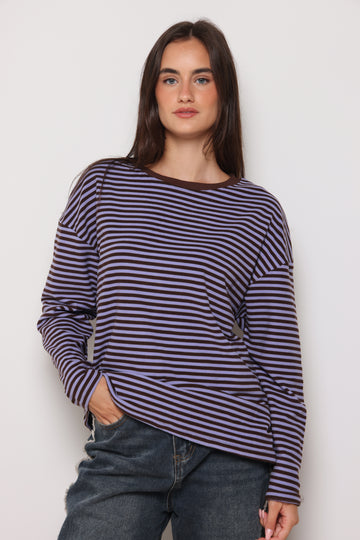 סווטשירט פסים כפפה