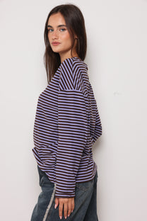 סווטשירט פסים כפפה