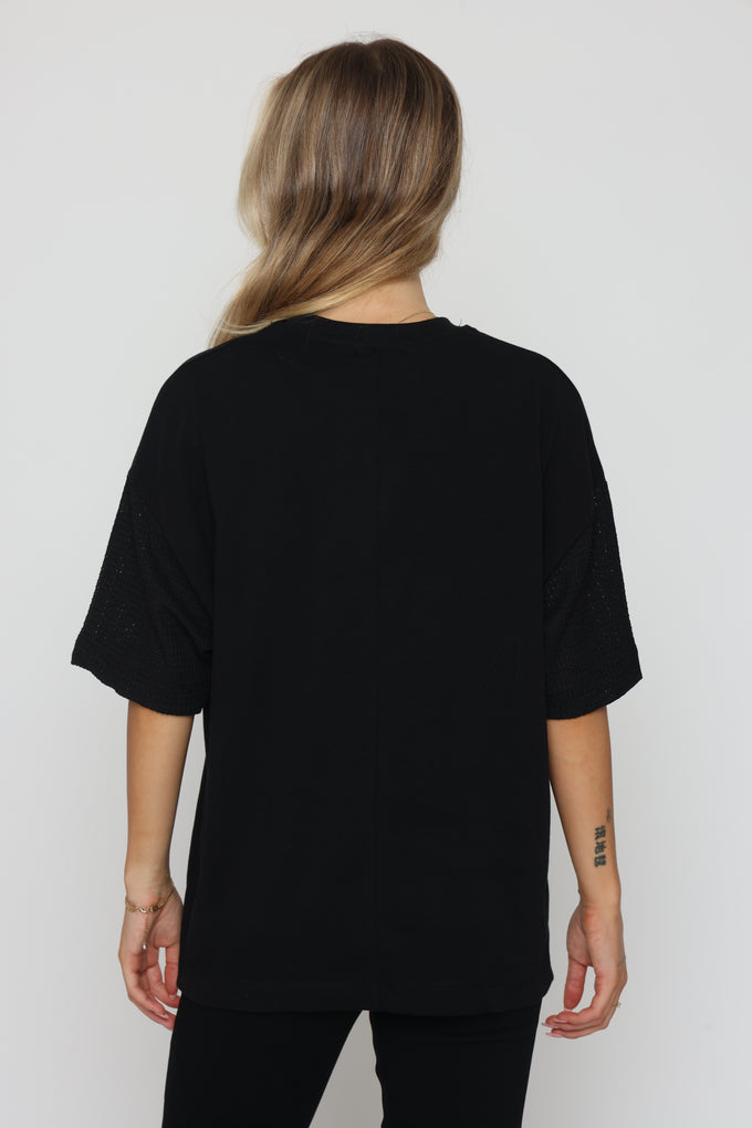 חולצת קמיל שרוולי רשת