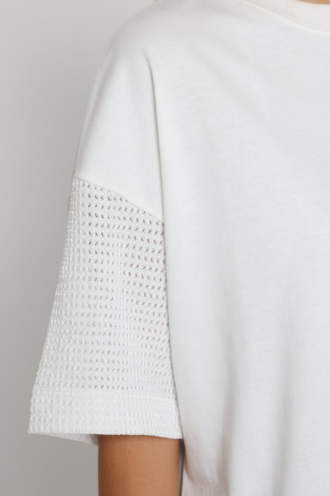 חולצת קמיל שרוולי רשת