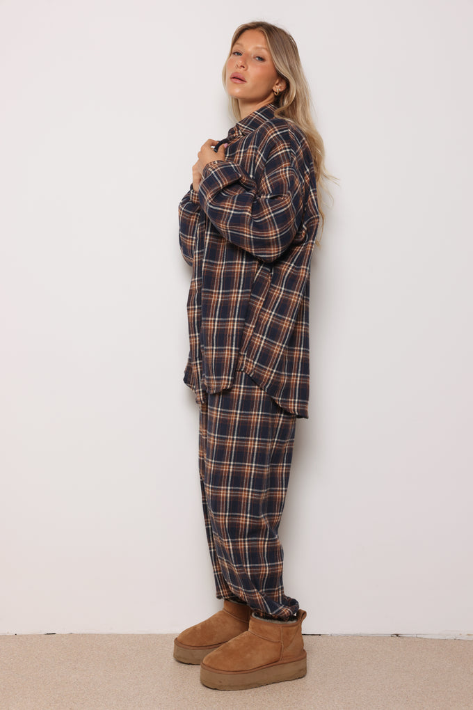 חולצה מכופתרת אדיסון משבצות