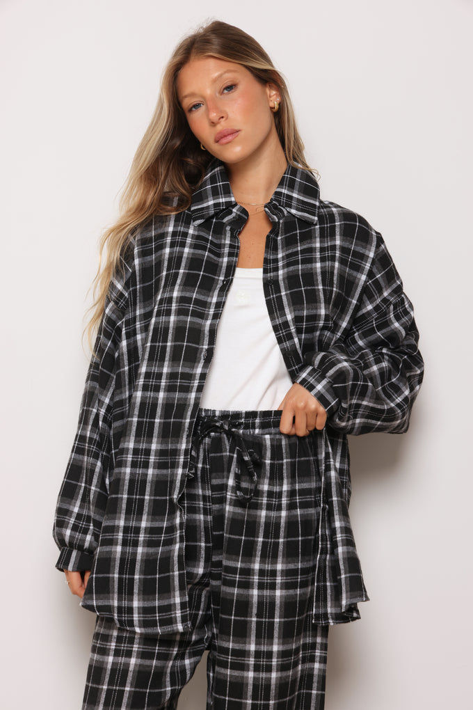 חולצה מכופתרת אדיסון משבצות